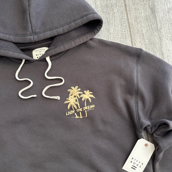 ๐ฅ๐ฅBILLABONG - (UNRELEASED) LIVIN THE DREAM FLEECE HOODIE SWEATSHIRT๐ฅ๐ฅ - Picture 4 of 5
